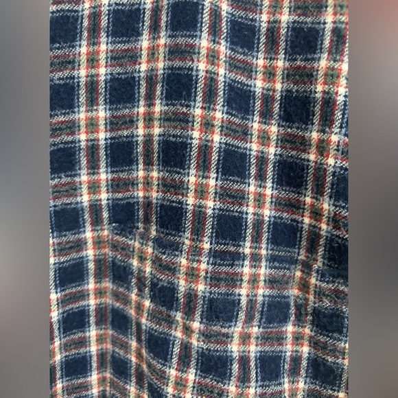 LL Bean Kids Large 14-16 Fleece Blue Button Up Flannel Shirt 100% cotton casual - Picture 5 of 5